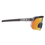 Skullerz AEGIR Anti-Scratch/Anti-Fog Safety Glasses, Clear Smoke Nylon Impact Frame, Orange Mirror Polycarbonate Lens