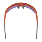 Skullerz AEGIR Anti-Scratch/Anti-Fog Safety Glasses, Orange Nylon Impact Frame, Purple Mirror Polycarbonate Lens
