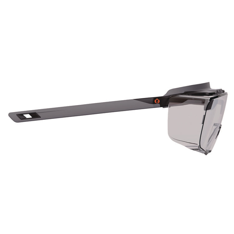 Skullerz OSMIN Anti-Scratch/Anti-Fog Safety Glasses, Matte Black Polycarbonate Frame, Indoor/Outdoor Polycarbonate Lens