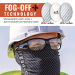 Skullerz BALDR Anti-Scratch/Anti-Fog Safety Glasses, Matte Black Nylon Impact Frame, Indoor/Outdoor Polycarbonate Lens