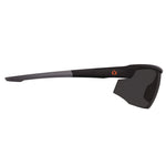 Skullerz SKOLL Anti-Scratch/Anti-Fog Safety Glasses, Matte Black Nylon Impact Frame, Smoke Polycarbonate Lens