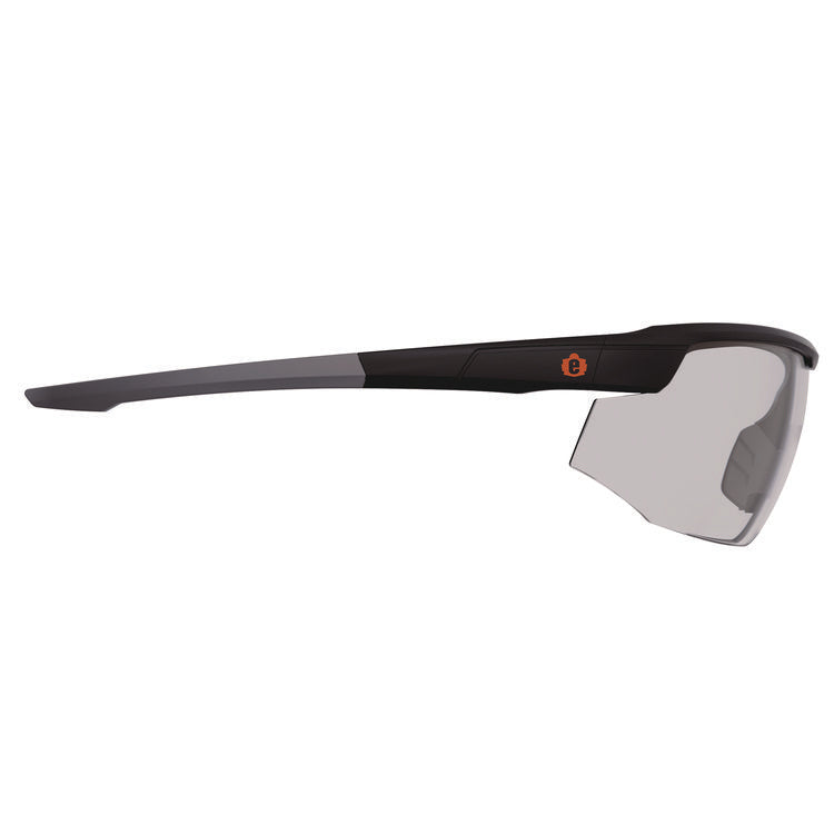 Skullerz SKOLL Anti-Scratch/Anti-Fog Safety Glasses, Matte Black Nylon Impact Frame, Indoor/Outdoor Polycarbonate Lens