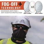 Skullerz VALI Anti-Scratch/Enhanced Anti-Fog Safety Glasses, Matte Black Frameless, Smoke Polycarbonate Lens