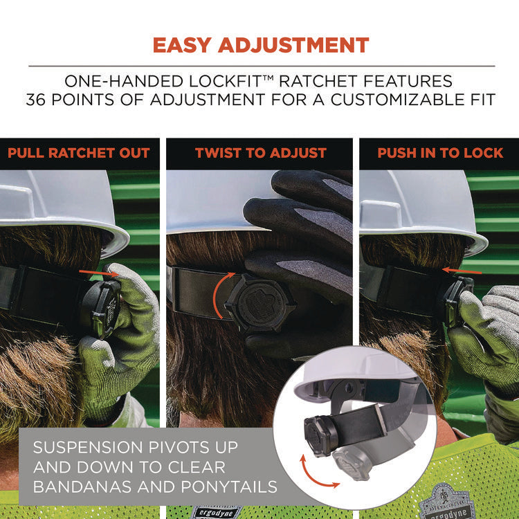 Skullerz 8967 Class E Lightweight Cap-Style Hard Hat, 6-Point Rachet Suspension, Lime