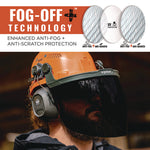 Skullerz 8997 Anti-Scratch/Anti-Fog Face Shield Replacement, Cap-Style/Safety Helmet, Smoke Lens