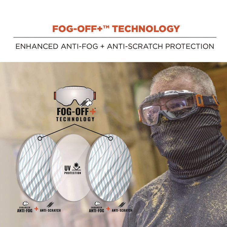 Skullerz MODI OTG Anti-Scratch and Enhanced Anti-Fog Safety Goggles Replacement Lens, Clear