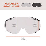 Skullerz MODI OTG Anti-Scratch and Enhanced Anti-Fog Safety Goggles Replacement Lens, Clear