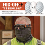Skullerz ARKYN Anti-Scratch and Enhanced Anti-Fog Safety Goggles Replacement Lens, Smoke