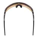 Skullerz AEGIR Safety Glasses, Mirrored Lenses, Clear Smoke Nylon Impact Frame, Orange Mirror Polycarbonate Lens