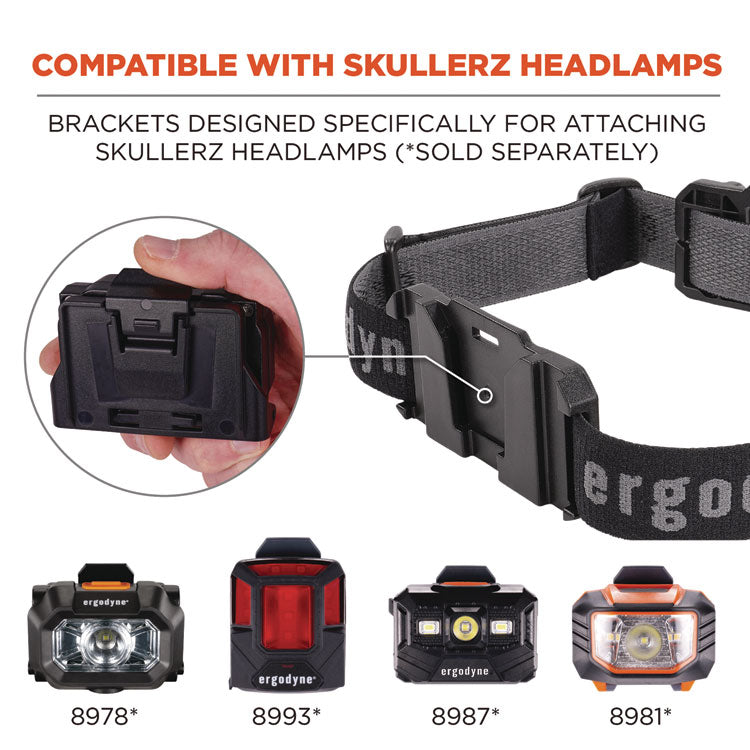 Skullerz 8980 Headband Light Mount with Fabric Strap