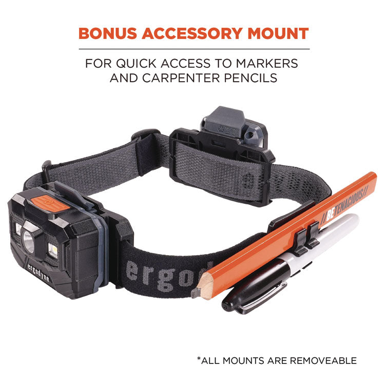 Skullerz 8980 Headband Light Mount with Fabric Strap