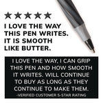 Round Stic Grip Xtra Comfort Ballpoint Pen, Stick, Fine 0.8 Mm, Black Ink, Gray/black Barrel, Dozen