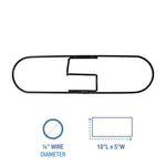 Clip-On Dust Mop Frame, 18w X 5d, Zinc Plated