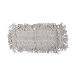 Disposable Dust Mop Head, Cotton, 18w X 5d