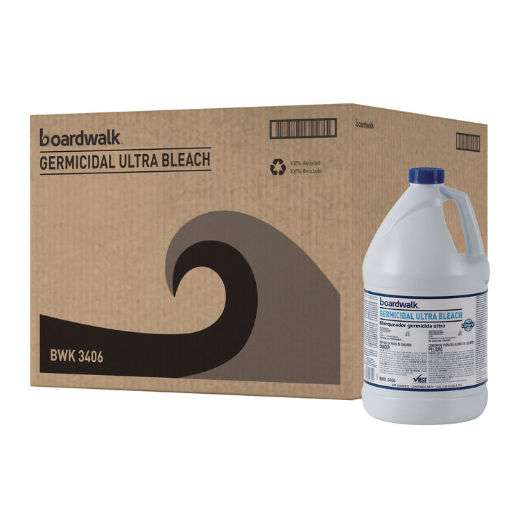 Germicidal Ultra Bleach, 6% Sodium Hypochlorite, 1 gal Bottle, 6/Carton