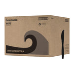 Heavyweight Polypropylene Cutlery, Knife, Plastic, Black, 1,000/Carton