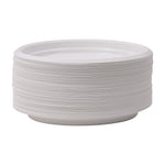 Hi-Impact Plastic Dinnerware, Plate, 9" Dia, White, 500/carton