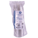 Recycleware Round Deli Container, 12 oz, 4.6" Diameter x 2.3" h, Clear, Plastic, 500/Carton