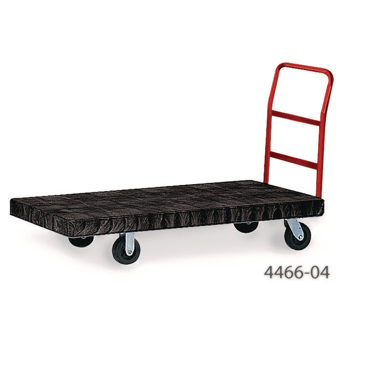 Heavy-Duty Platform Truck Cart, 1,200 Lb Capacity, 24 X 48 Platform, Black
