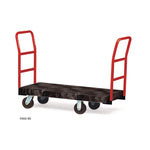 Heavy-Duty Platform Truck Cart, 1,200 Lb Capacity, 24 X 48 Platform, Black