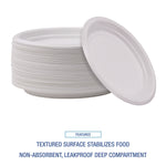 Hi-Impact Plastic Dinnerware, Plate, 9" Dia, White, 500/carton