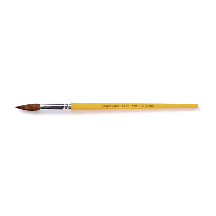 Watercolor Brush Set, Size 12, Camel-Hair Blend, Round Profile, 3/pack