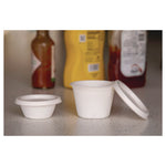 Vanguard Renewable and Compostable Sugarcane Portion Cups, 4 oz, White, 1,000/Carton