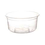Round Deli Containers, 12 oz, 4.63" Diameter x 2.13" h, Clear, Plastic, 500/Carton