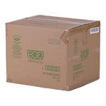 Vanguard Worldview Renewable and Compostable Sugarcane Take-Out Containers, 10.47 x 10.47 x 1.76, White, 200/Carton