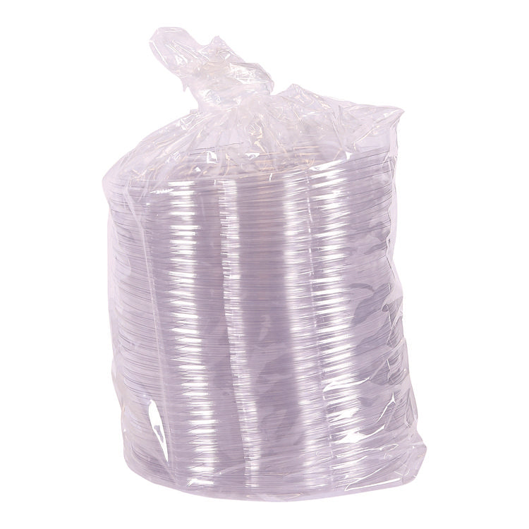 Renewable and Compostable Lids, Fits 24, 32 and 48 oz Salad Bowls, Clear, Plastic, 300/Carton