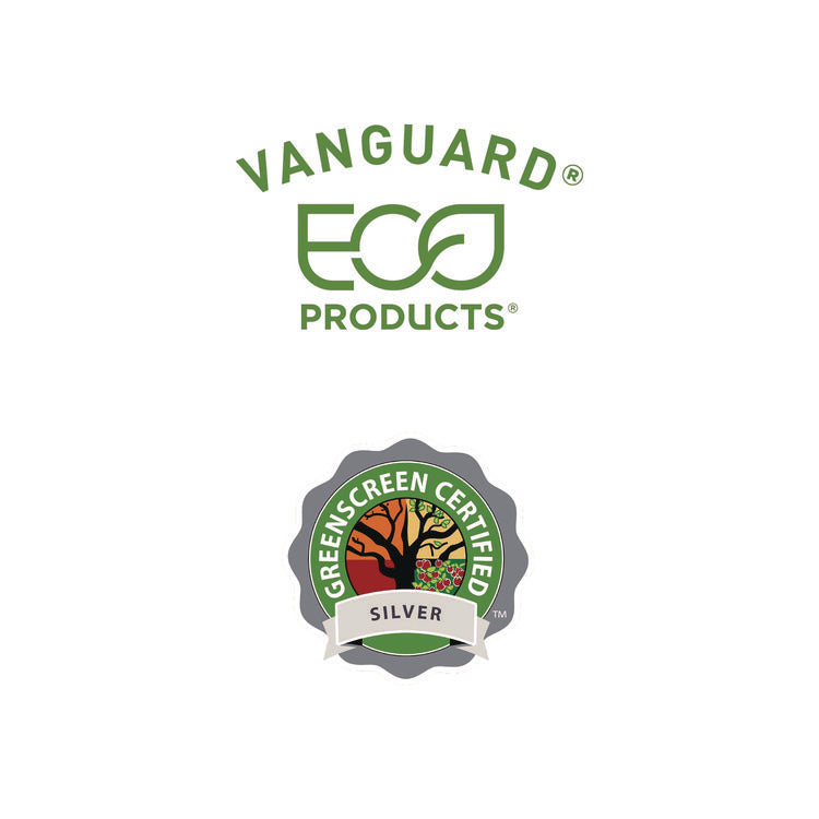 Vanguard Folia Renewable and Compostable Take-Out Container, 3 Compartments, 35 oz, 5.8 x 6.9 x 2.5, White, Sugarcane, 300/CT