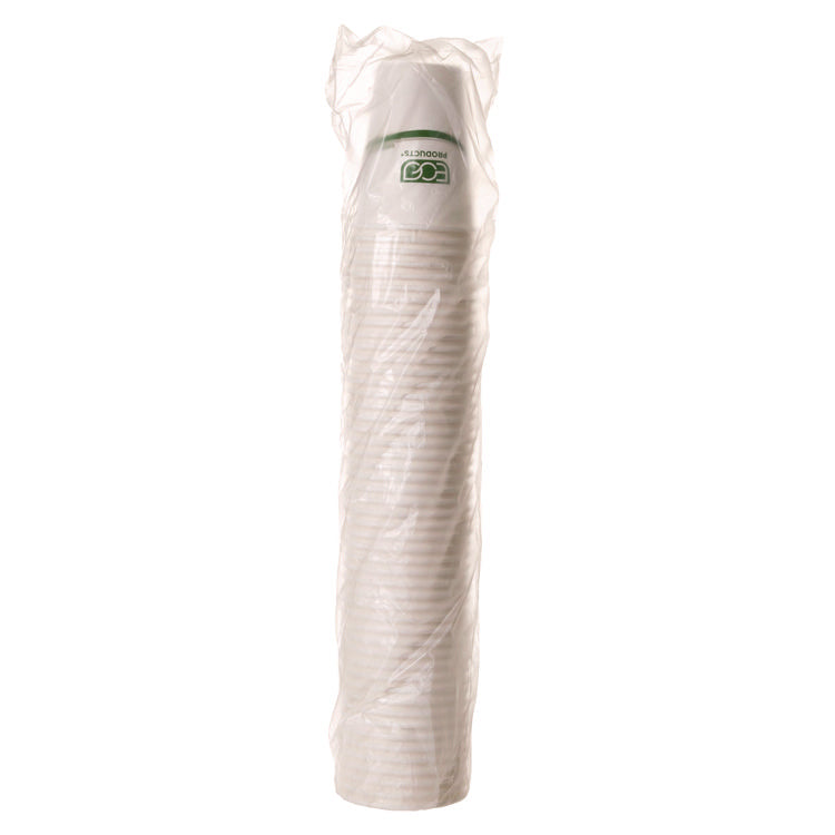 GreenStripe Renewable and Compostable Hot Cups, 16 oz, Paper, 50/Pack, 20 Packs/Carton