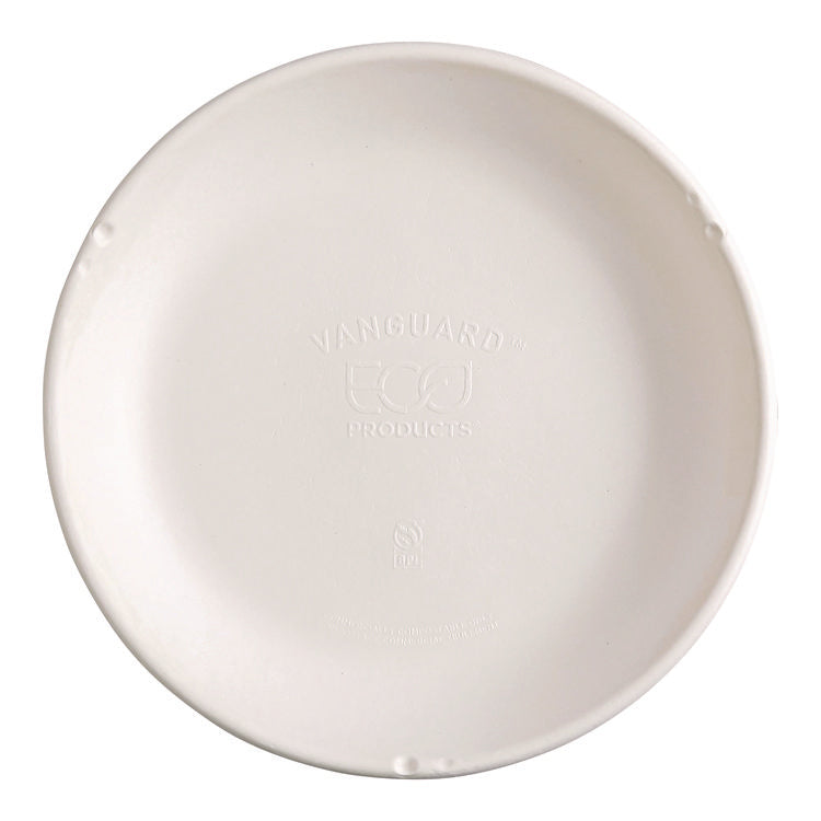 Vanguard Worldview Renewable and Compostable Sugarcane Take-Out Containers, 34.1 oz, 9 x 9 x 1.25, White, 400/Carton
