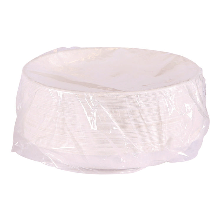 Vanguard Worldview Renewable and Compostable Sugarcane Take-Out Containers, 34.1 oz, 9 x 9 x 1.25, White, 400/Carton