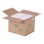 Vanguard Worldview Renewable and Compostable Sugarcane Take-Out Containers, 10.47 x 10.47 x 1.76, White, 200/Carton