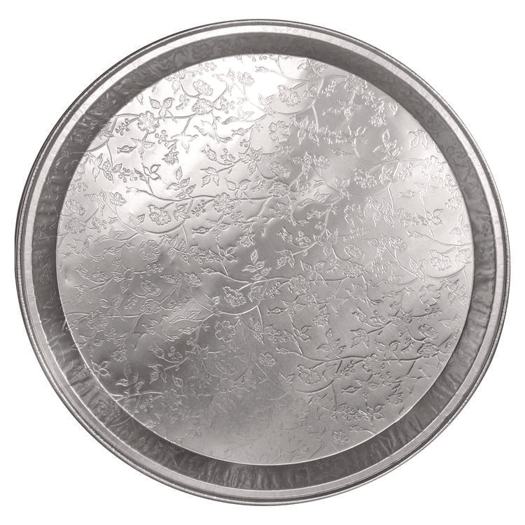 Aluminum Embossed Tray, 16" Diameter, 25/Carton