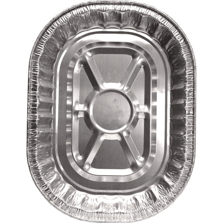 Giant Rack Roaster Pan, 272 oz, 14.43 x 3.12 x 17.68, Silver, Aluminum, 100/Carton