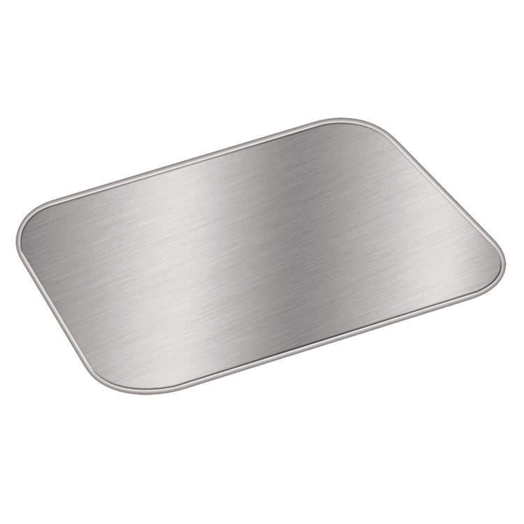 Laminated Board Lid, 5.5 x 4.5, Silver/White, Aluminum, 1,000/Carton