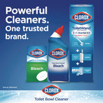 Disinfecting Toilet Bowl Cleaner with Bleach, Rain Clean Scent, 24 oz Bottle, 2/Pack