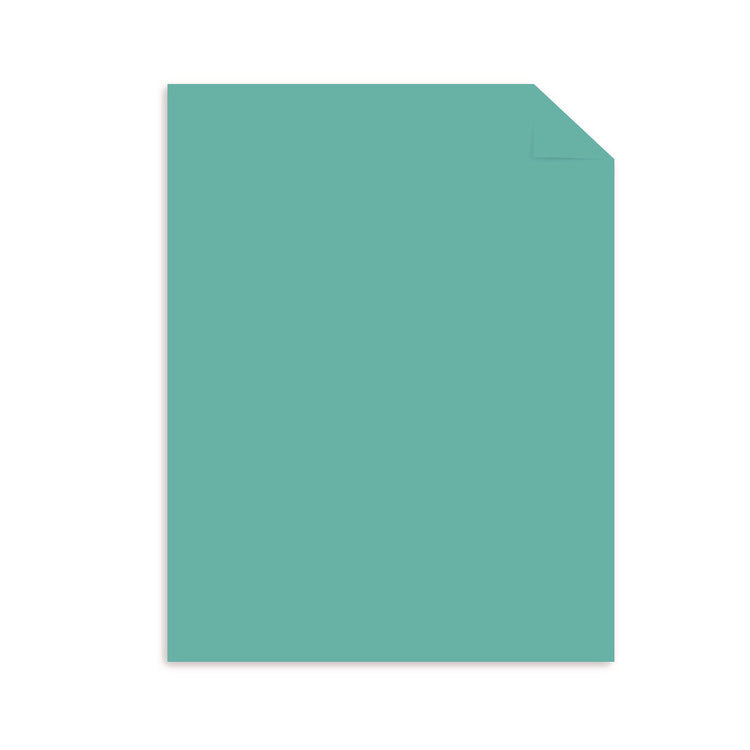 Color Paper - "Punchy Pastels" Assortment, 24 lb Bond Weight, 8.5 x 11, Breezy Blue, 200/Pack