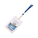 Deluxe Lanyard with J-Hook, Blue, 36" Long, 100/Pack