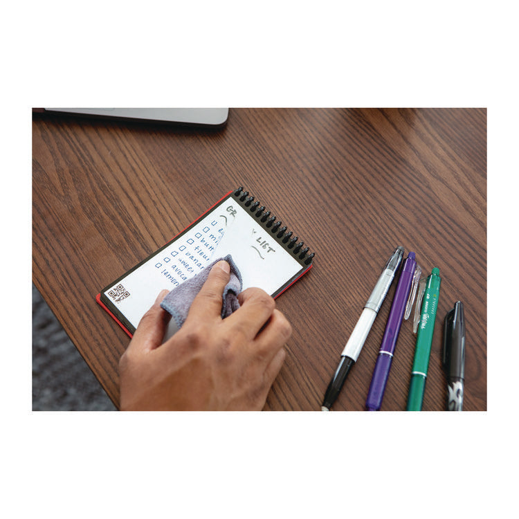 Mini Notepad, Black Cover, Dot Grid Rule, 3 x 5.5, White, 48 Sheets