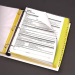 Heavy-Duty Preprinted Safety Data Sheet Binder, 3 Rings, 1.5" Capacity, 11 X 8.5, Yellow/red