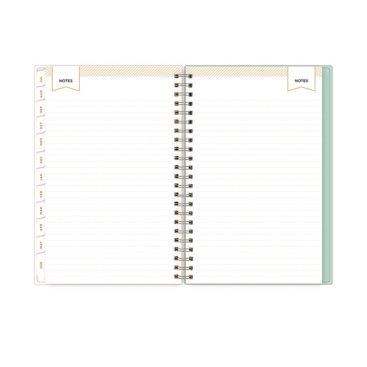 Day Designer "Secret Garden Mint" Academic Year Weekly/Monthly Notes Planner, 8 x 5, 12-Month (July to June): 2025-2026