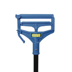 Speed Change Mop Handle, 61.25", Blue/Black, 12/Carton