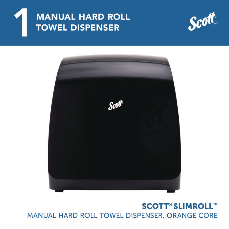 Slimroll Manual Towel Dispenser, 12.65 x 13.02 x 7.18, Black