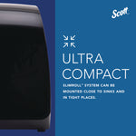 Slimroll Manual Towel Dispenser, 12.65 x 13.02 x 7.18, Black