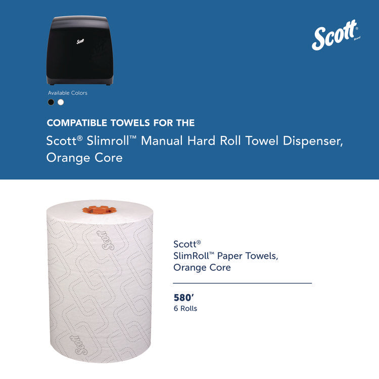 Slimroll Manual Towel Dispenser, 12.65 x 13.02 x 7.18, Black