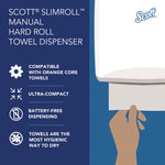 Slimroll Manual Towel Dispenser, 12.65 x 13.02 x 7.18, Black