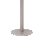 Pedestal Table with Four Espresso Jive Series Chairs, Round, 36" Dia x 29h, Walnut